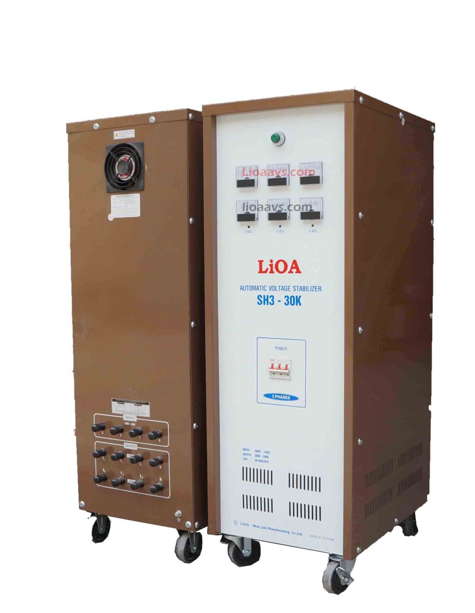 Lioa 3 pha thích hợp với nhu cầu sử dụng điện lớn phục vụ sản xuất và dịch vụ.